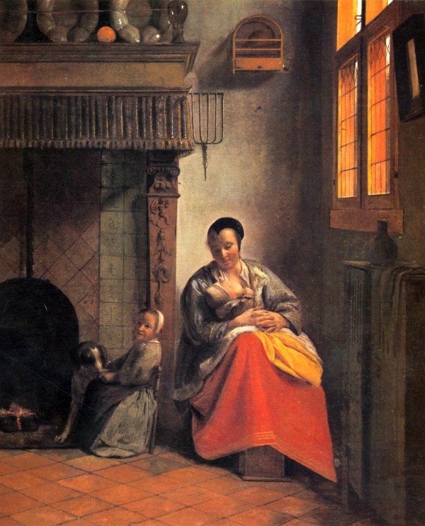 Nursing mother by Pieter de Hooch